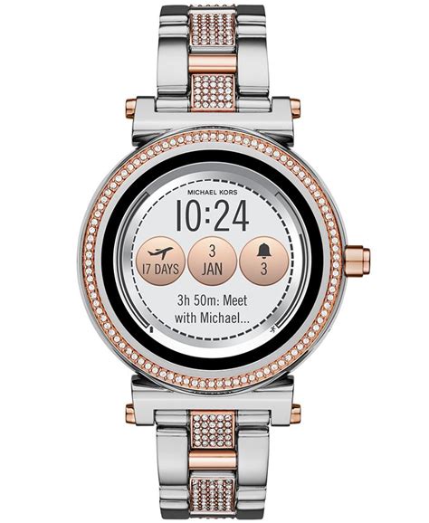 michael kors sofie stainless steel touchscreen smartwatch|Michael Kors access smartwatch.